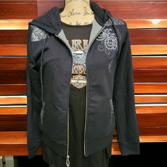 Harley-Davidson Hooded Zip Up Jacket Size Small New With Tags